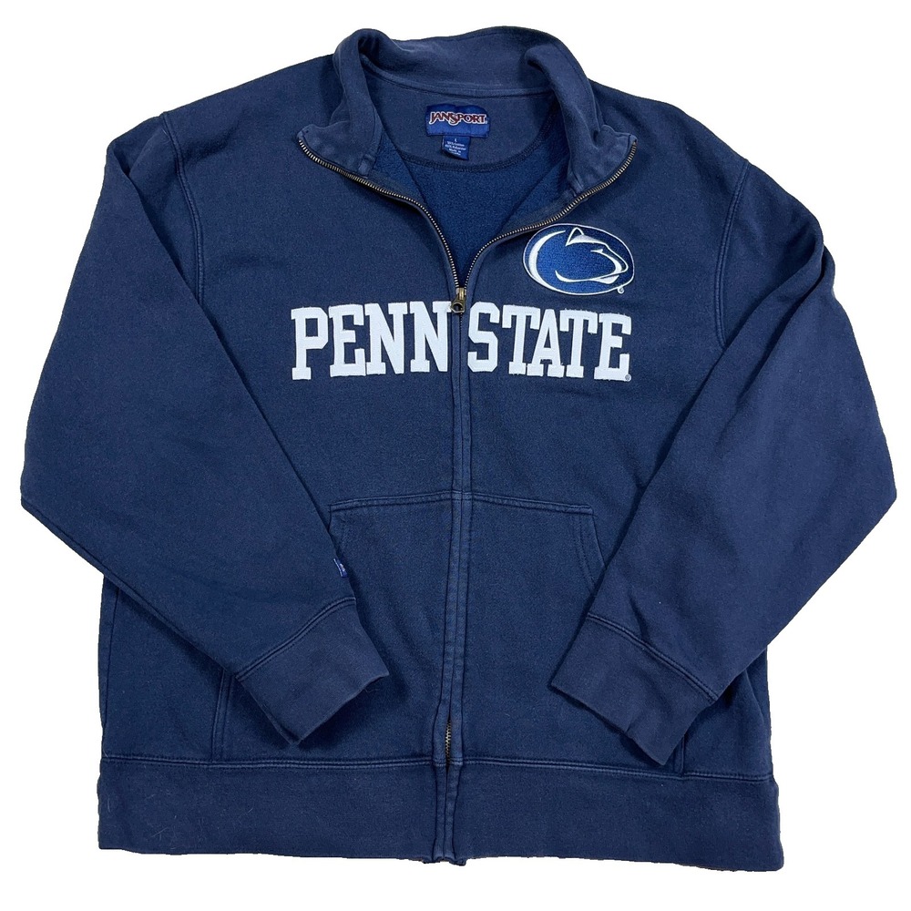 Vintage Y2K Penn State Nittany Lions Jacket Men Large Blue Full Zip Sweatshirt
